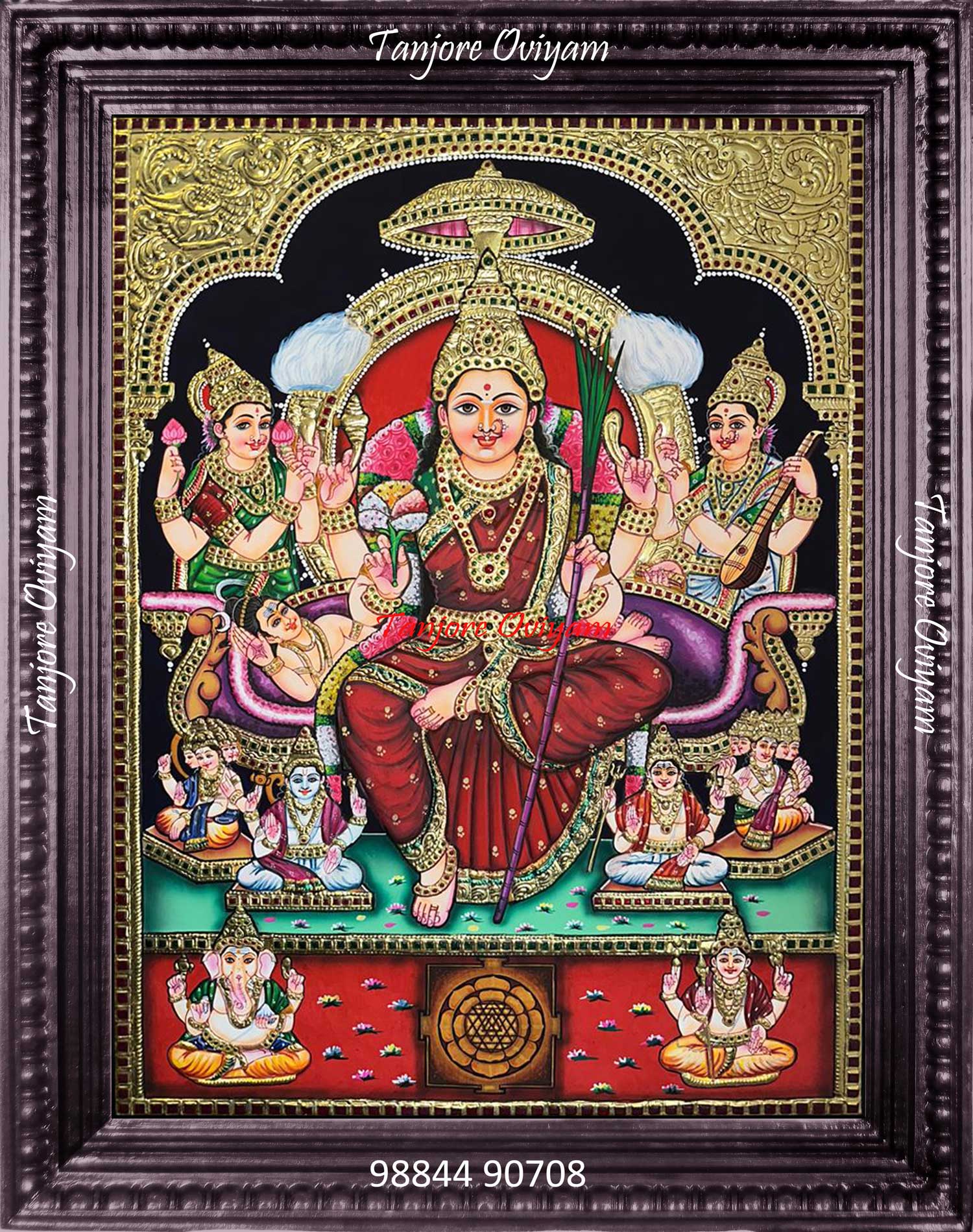 Lalitha Devi Tanjore Painting